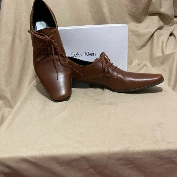 Calvin klein dress shoes brown 2025