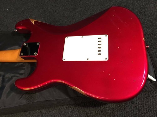 Used EDWARDS / ESP E-SE-108R CAR MIJ Stratocaster Relic Matching Head W/OGB - Picture 4 of 12