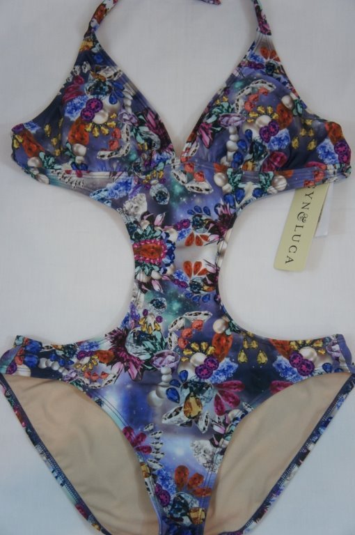 Cyn & Luca One Piece Sz L Azul Multi-Gema Multi-Gema Multi-Gema Monokini Traje Gem-806 6b04eb Cyn & Luca One Piece Sz L Azul Multi-Gema Multi-Gema Multi-Gema Monokini Traje Gem-806 6b04eb