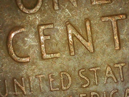 1953-P Lincoln Wheat Penny: Die chip on the EAR & thick B + other errors (!) - Picture 7 of 8