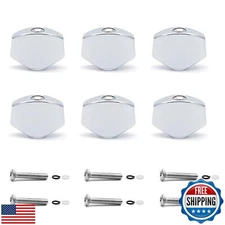 harpfeas 6PCS Metal Small Square Shape Guitar Tuning Peg Buttons,Tuning Key B