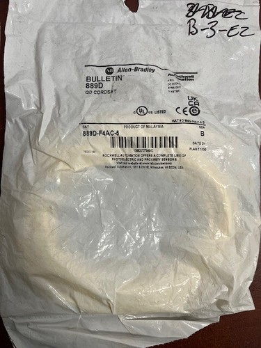 (2) Allen-Bradley 889D-F4AC-5 Cordset 4Pin Female Straight 5m 22AWG Yellow NEW - Picture 3 of 4
