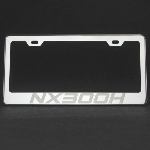 NX300h Laser Engrave Polish Stainless Steel License Plate Frame Chrome Screw Cap - Imagen 2 de 12