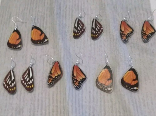 Butterfly Wing Earrings - Picture 4 of 4