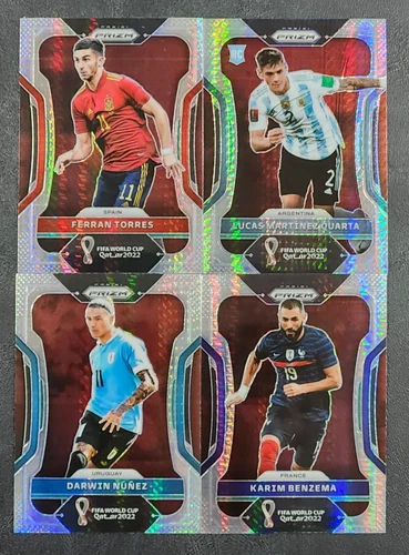 2022 Panini Prizm FIFA World Cup Soccer Qatar HYPER PRIZMS with Rookies You Pick