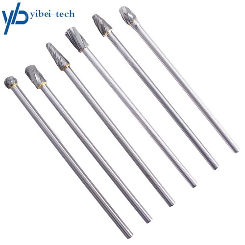 6×10mm Rotary Aluminum Cut Burr 6mm 1/4" Shank 150mm Long Reach Carbide Burs US - Picture 2 of 3