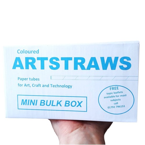 ARTSTRAWS MINI PAQUETE ESCOLAR PAJITAS DE PAPEL VERDE PAJITAS DE ARTE PAQUETE DE 4 mm TAMAÑO 500 - Imagen 3 de 12