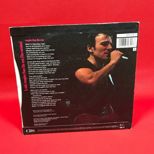 BRUCE SPRINGSTEEN Tougher Than The Rest 1987 UK 7" vinyl single 45 record - Picture 2 of 4