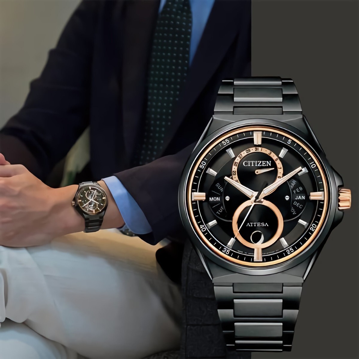 CITIZENATTESA　bu-0065-64E Amazon.com: Reloj Ciudadano ATTESA BU0065-64E [Eco-Drive