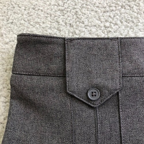 French Toast G Front Pleated Tab Skirt Girls 8 Gray Knee Length Uniform New - Picture 2 of 10