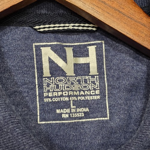 North Hudson Performance Mens Blue Pullover Short Sleeve Polo Shirt Size Large - Picture 2 of 5