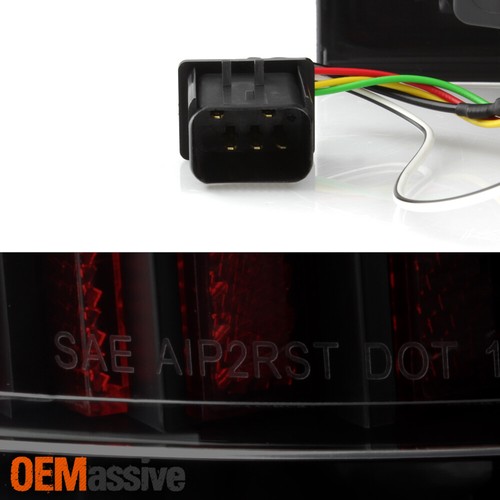 Fit 2002-2006 Dodge Ram 1500 2003-2006 2500/3500 LED Bar Tail Lights Black Smoke - Picture 6 of 8