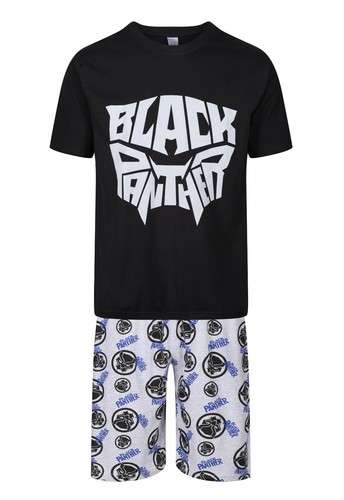Mens Short Pyjamas Character Black Panther Night Lounge Sleep PJ Sets M-2XL New - Picture 4 of 4