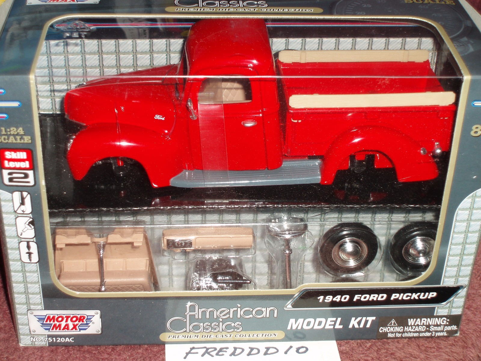 Motor Max 1940 Ford F1 Pick-Up Camión Montaje Kit Modelo 1 24 Nuevo En Caja Motor Max 1940 Ford F1 Pick-Up Camión Montaje Kit Modelo 1 24 Nuevo En Caja