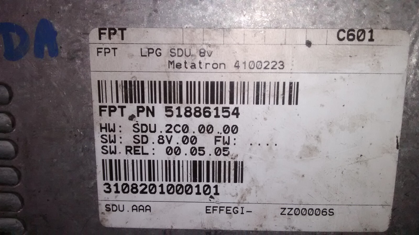 Centralina Metatron GPL Fiat Panda 1.2 '05 codici 51886154-4100223 - Foto 3 di 4