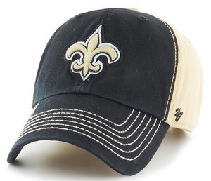 NEW-ORLEANS-SAINTS-NFL-2-TONE-DAD-STRAPBACK-CAP-HAT-CLEAN-UP-NEW-039-47-BRAND