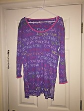 Victorias Secret VS Love Pink Collection Pajama Lounge Shirt Womens SZ M 