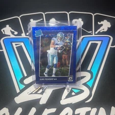 Simi Fehoko 2021 Donruss Optic Rated Rookie Blue Scope #242 Dallas Cowboys 