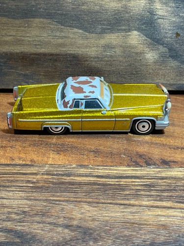 Tex Dinoco Car Disney Pixar Cars Gold Cadillac Coupe DeVille No Horns Diecast - Picture 2 of 7