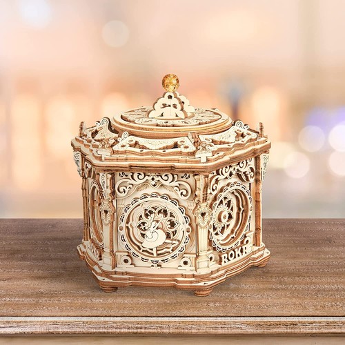 ROKR Secret Garden 3D Wooden Puzzle DIY Music Box Model Child Kids Xmas Gifts - Picture 10 of 11