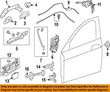 HONDA OEM 13-17 Accord Front Door Lock Hardware-Handle, Outside 72181T2AF71