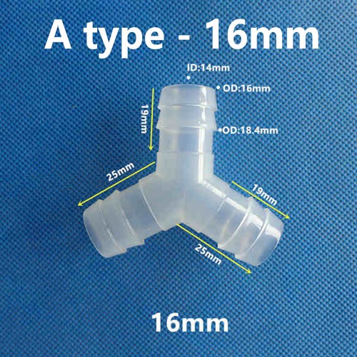 Y Piece Hose Joiner Plastic Barbed Connector Pipe Fitting Air Fuel Water Fuel - Picture 41 of 79
