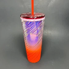 Sunrise Swirl Cold Cup (24 oz) Light Purple Orange - Very Nice Condition