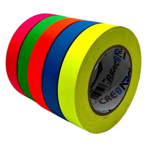 Fluorescent Neon Gaffer tape | 1" Spike tape | For Hula Hoop Art & Crafts - Picture 2 of 8