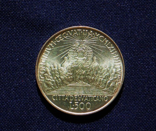1962 Italien VATIKAN seltene Silbermünze 500 Lire KM74 UNC Rat ohne Reserve