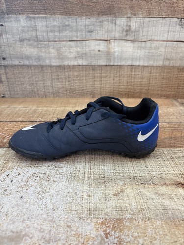 Nike BombaX TF Indoor Football ‘Obsidian/White' Shoes 826488-414 Youth Sz2 - Picture 6 of 10