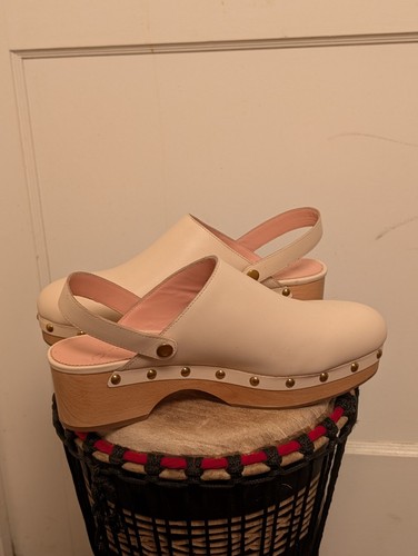 J.Crew wandelbare Leder Clogs - beige Größe 10 - Bild 12 von 20