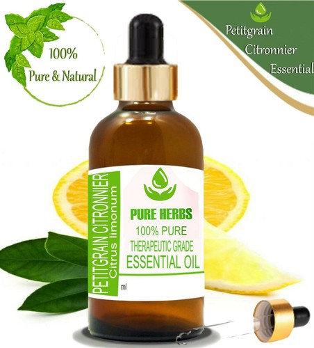 Aceite esencial Pure Herbs Petitgrain Citronnier 100 % puro y natural Citrus limonum - Imagen 5 de 11