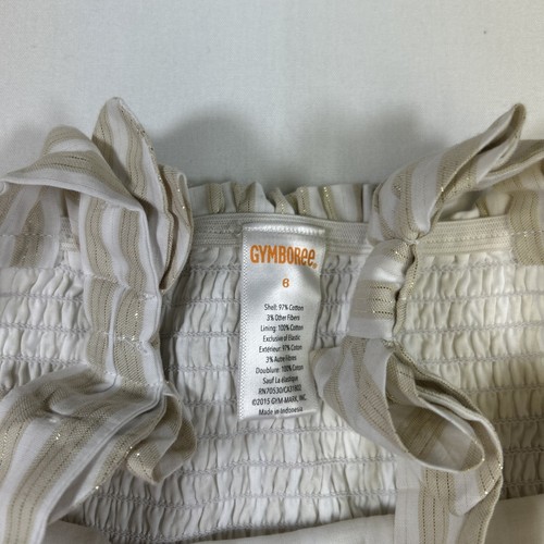 Gymboree Girls Summer Lot (6) Piece Gold White Gray Pineapple Size 5 6 NWT - Picture 11 of 19