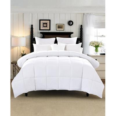 UNIKOME Medium Weight Extra Soft Goose Down and Feather Fiber King Comforter - Picture 1 of 5