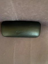 Nike Eyeglass Clam Shell Hard Protective Black Case, Made In Italy, "Used"