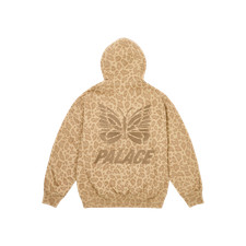 Palace x Needles Hood Sand 24FW Collaboration Hoodie