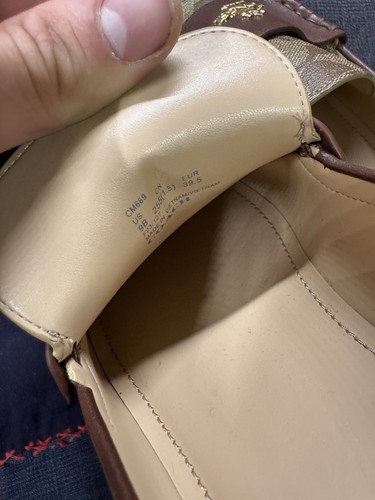 Mocassino Coach Ruthie Monogram in pelle indossato una volta firmato da donna taglia 9 - Foto 3 di 9