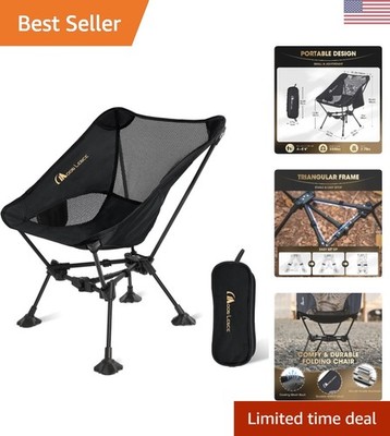 Ultralight Folding Camping Chair - Max 400 lbs Capacity for Outdoor Adventures