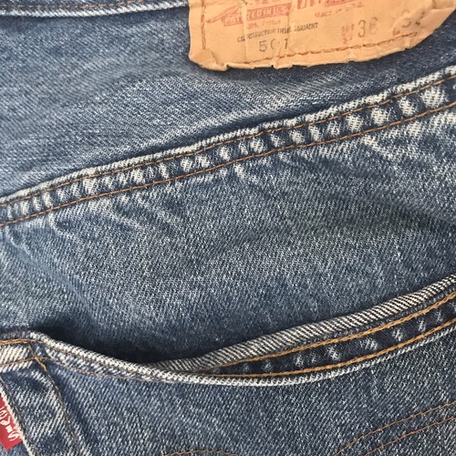 Levis 501 Vintage 80s Redline Selvedge USA 501XX Jeans 60s 70s 36x33 Act 32 X 30 - Bild 16 von 16