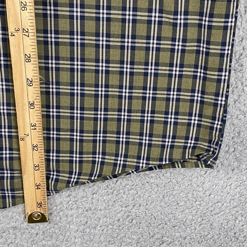 Camisa Croft & Barrow de fácil cuidado con botones para hombre 3XLT verde a cuadros causal formal - Imagen 6 de 8