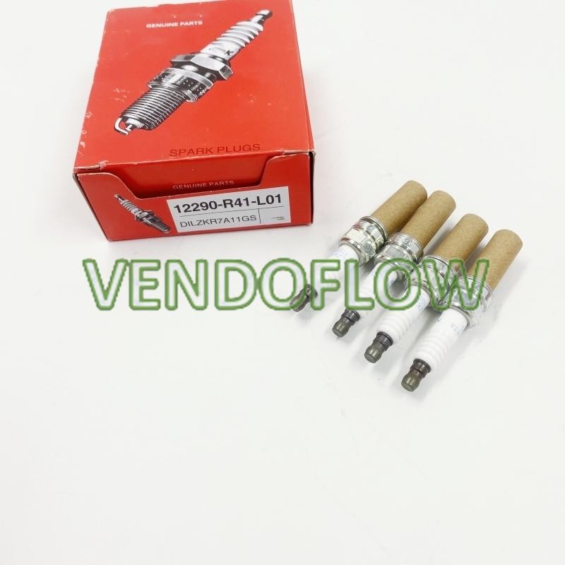 OEM For NGK Honda 4pcs Iridium Spark Plugs 12290-R41-L01 DILZKR7A-11GS