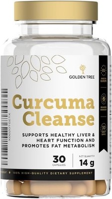 Golden Tree Curcuma Cleanse, CurQreal Kurkuma, 30 Kapseln
