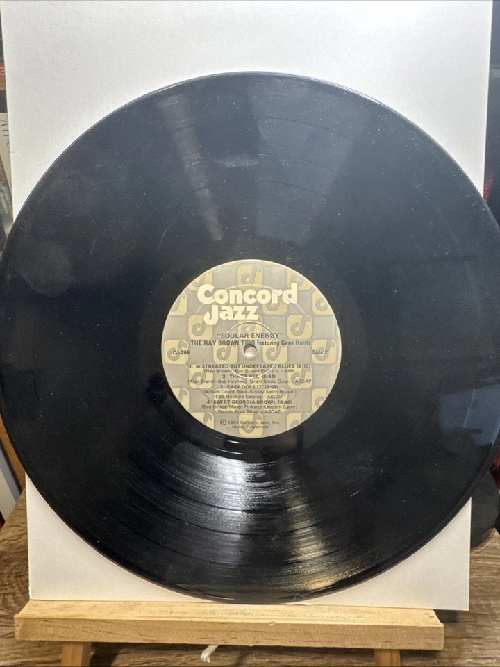 Ray Brown Trio feat Gene Harris - Soular Energy LP - Concord Jazz [CJ-268] 1985 Foto 3 de 4