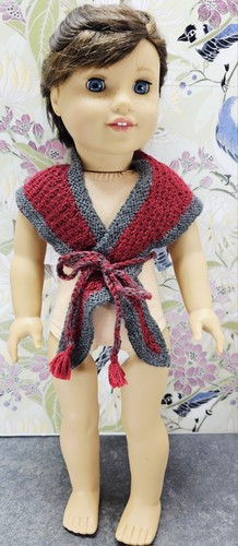 Pleasant Company American Girl Addy Heartwarmer Shawl - Sleepwear - 1993 Tag - Picture 6 of 8