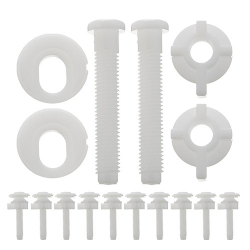  Kit 12 Pezzi Viti di Fissaggio Copriwater Cerniera Sedile Bulloni per Installazione - Foto 5 di 20