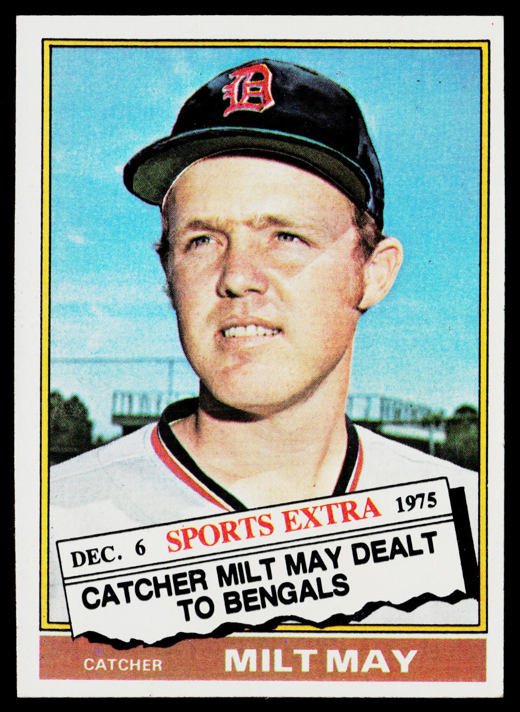 1976 Topps Set-Break #532T Milt May, Near Mint or Better , (HUCK'S)