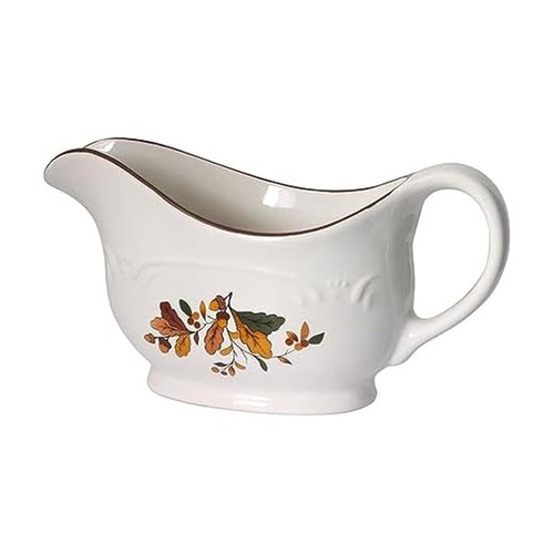 Pfaltzgraff Autumn Berry Gravy Boat, crema, 9 pulgadas - Imagen 1 de 3