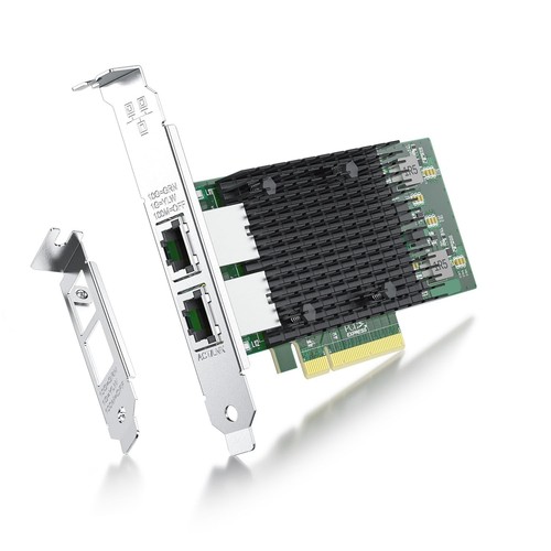 10Gb NIC PCIE Network Card with Intel X540-T2, Dual RJ45 Port, Intel X540-AT2...