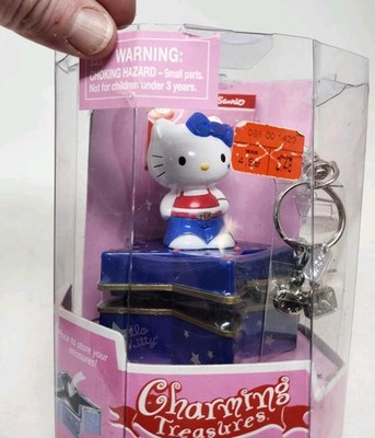 Vintage 2003 Hello Kitty Charming Treasures-Treasure Box & Charms