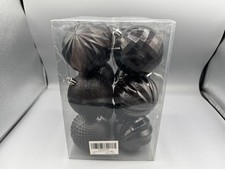 Christmas Balls Ornaments for Xmas Christmas Tree, Xmas Ball Baubles Set Black
